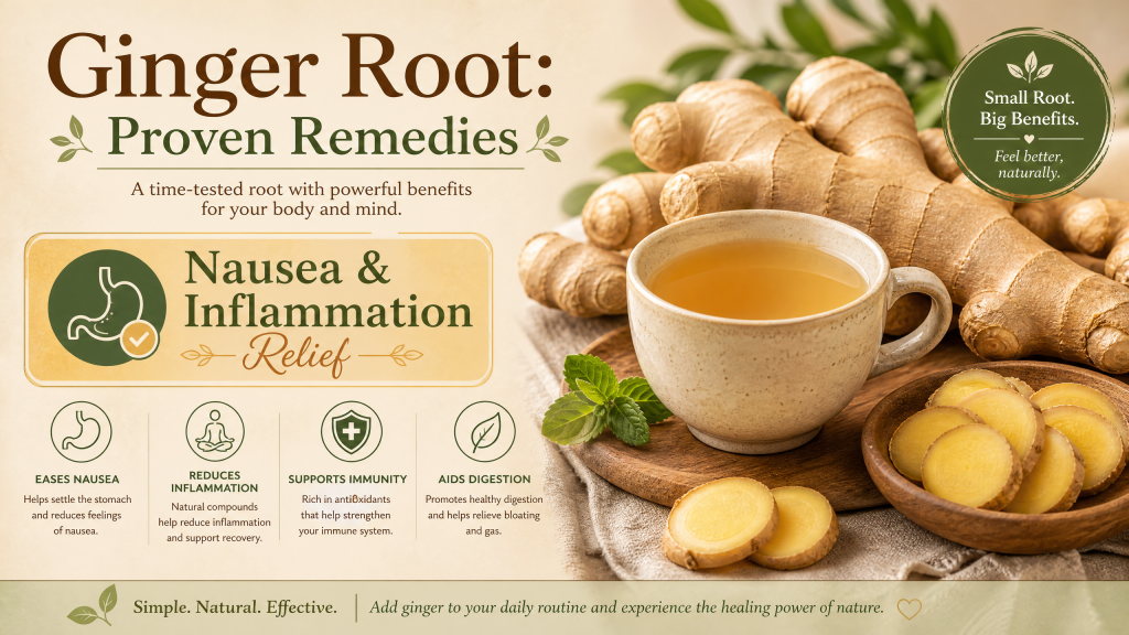 ginger natural remedy health benefits